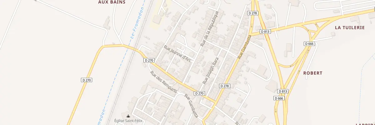 Plan du 28 Rue de la République à Aiguillon