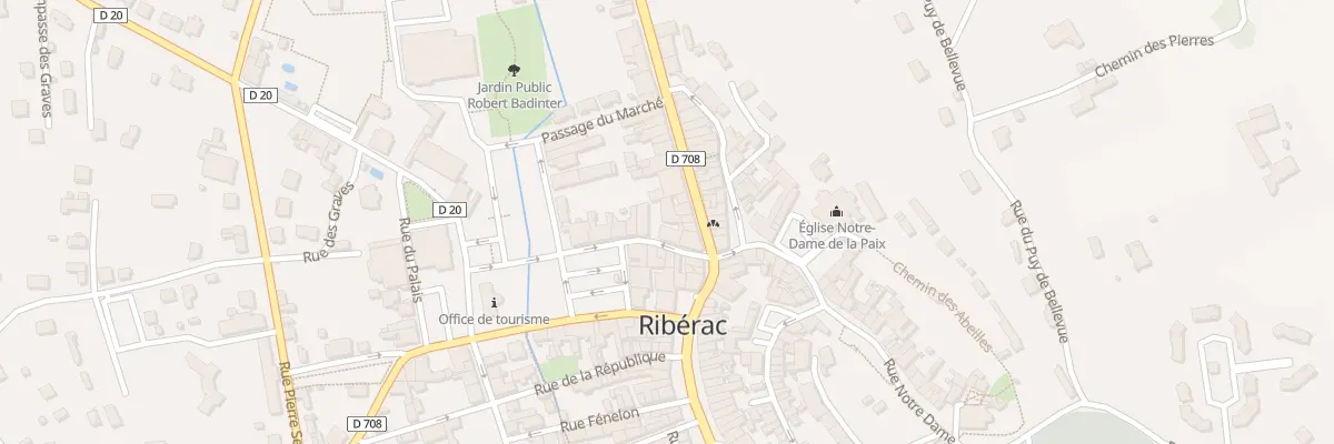 Plan du 974A Rue Marc Dufraisse à Ribérac