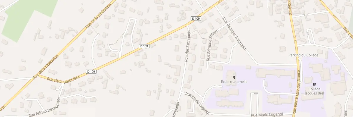 Plan du 86 Rue des Estingants à Beuzeville