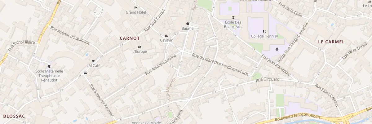 Plan du 39 Rue de Magenta à Poitiers