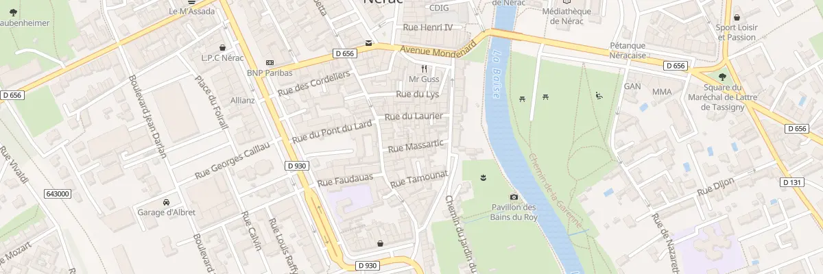 Plan du 16 Rue Massartic à Nérac
