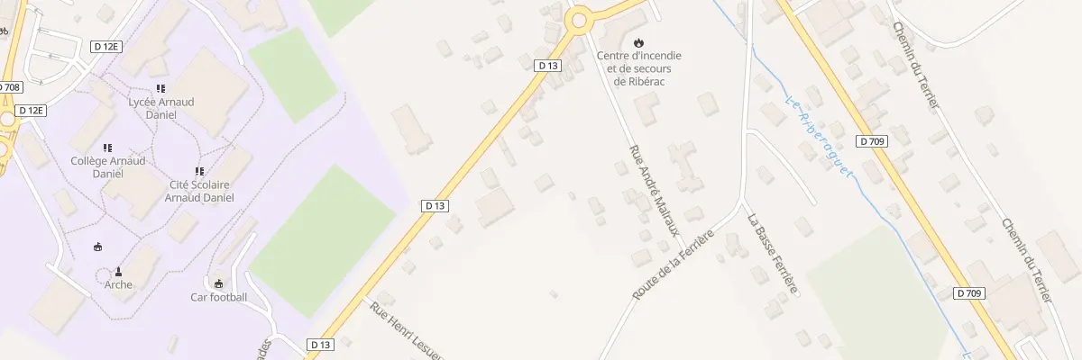 Plan du 50 Rue des Mobiles de Coulmiers à Ribérac