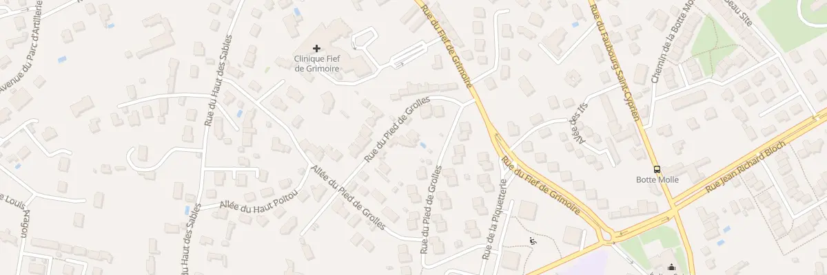 Plan du 29 Rue du Pied de Grolle à Poitiers