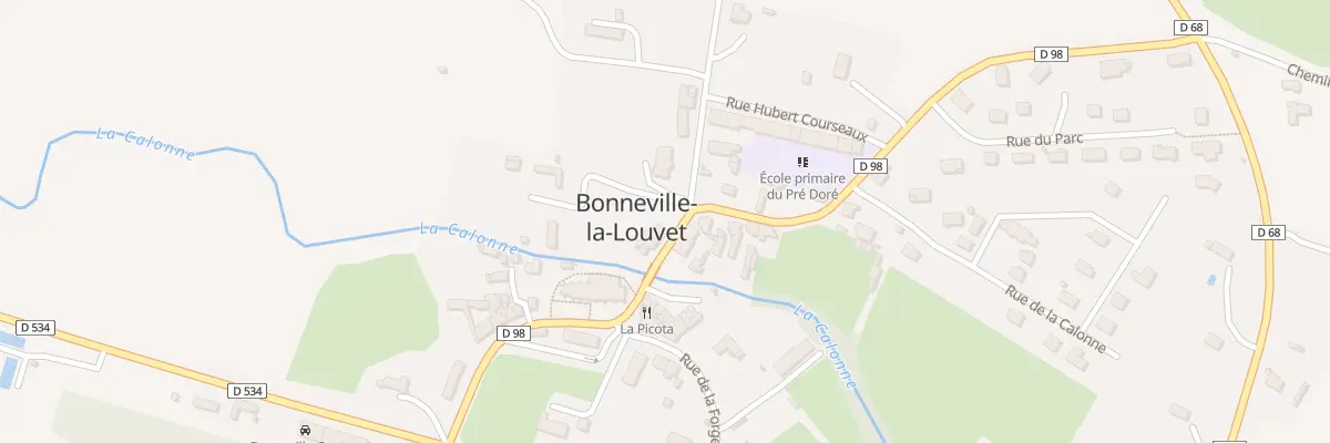 Plan du 5 Rue du Pré Doré à Bonneville-la-Louvet