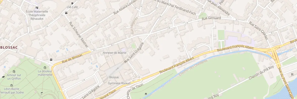 Plan du 3 Rue Saint Gregoire à Poitiers