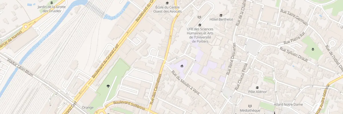 Plan du 3 Rue Paul Bert à Poitiers
