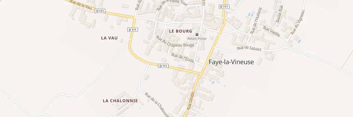 Plan du 5 Rue de l’Ecole à Faye-la-Vineuse
