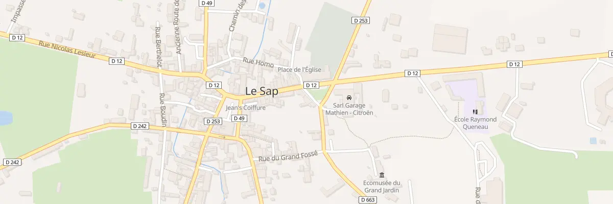 Plan du 1 Sq Paul Leroy à Sap-en-Auge