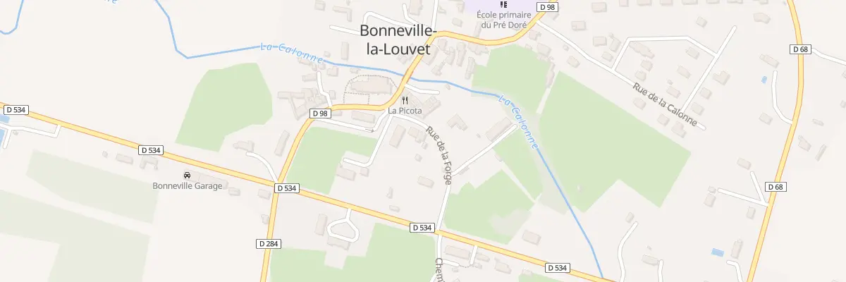 Plan du 6 Rue de la Forge à Bonneville-la-Louvet