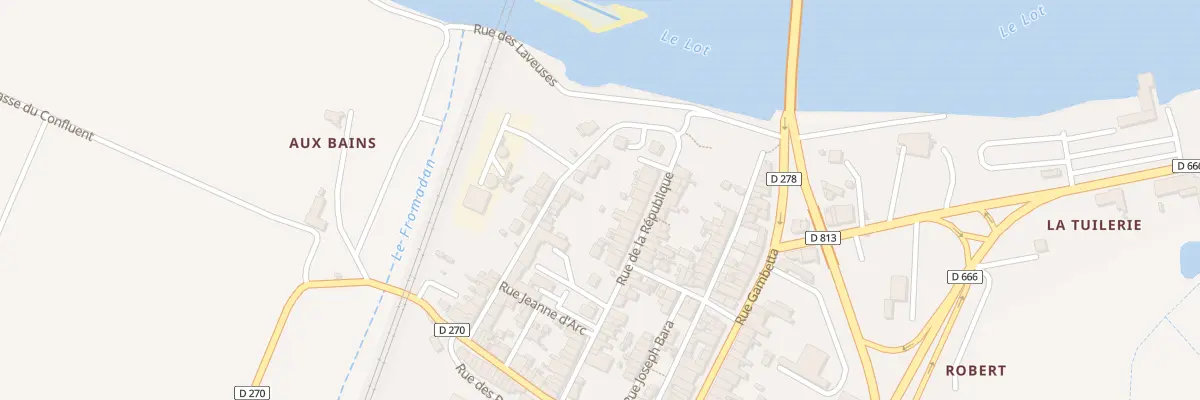Plan du 10 Rue de la République à Aiguillon