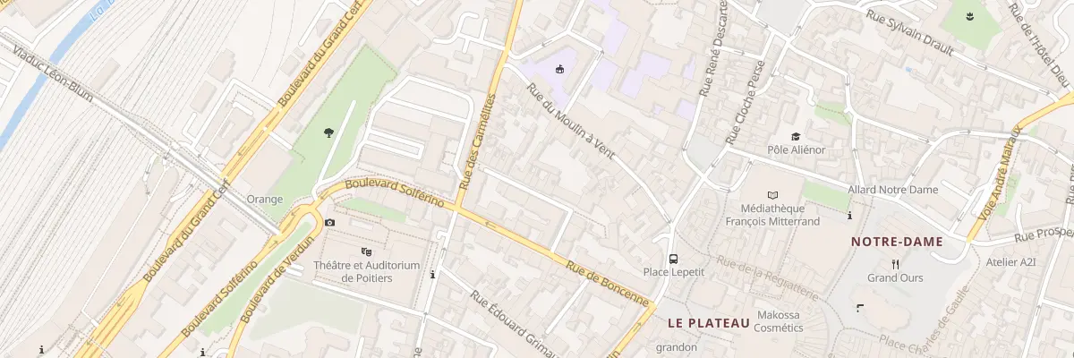 Plan du 13 Rue Saint Louis à Poitiers