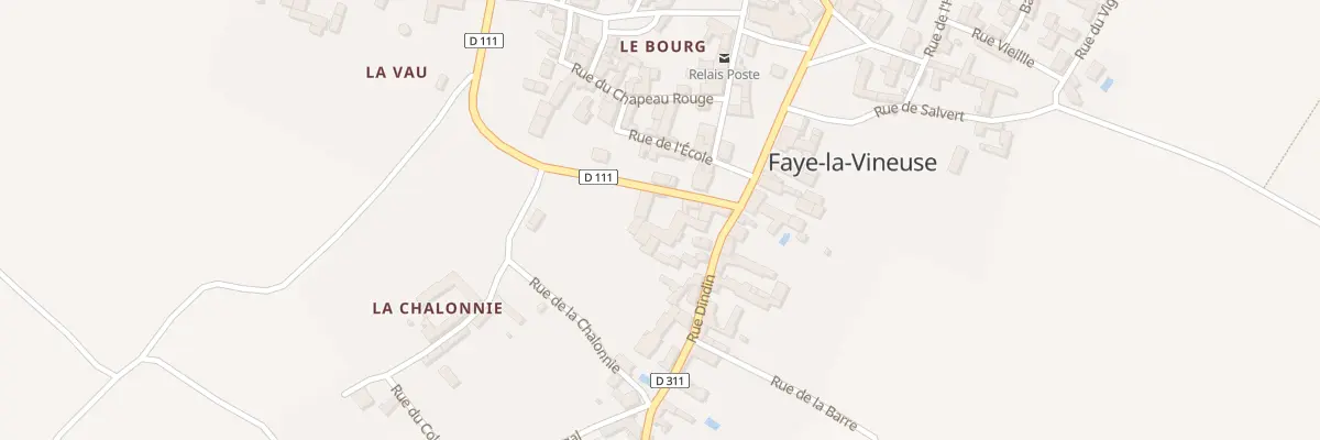 Plan du 3 Rue de la Corderie à Faye-la-Vineuse
