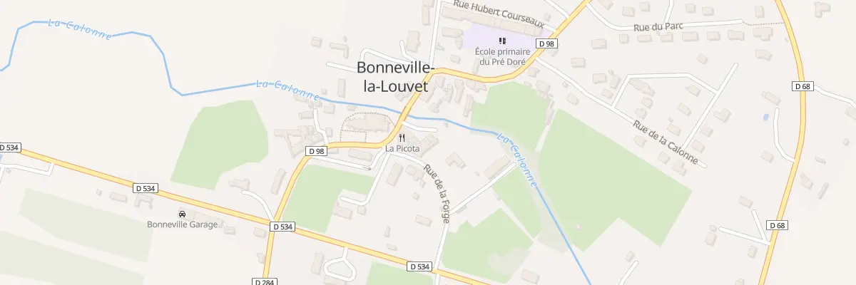Plan du 6 Pl du Commerce à Bonneville-la-Louvet