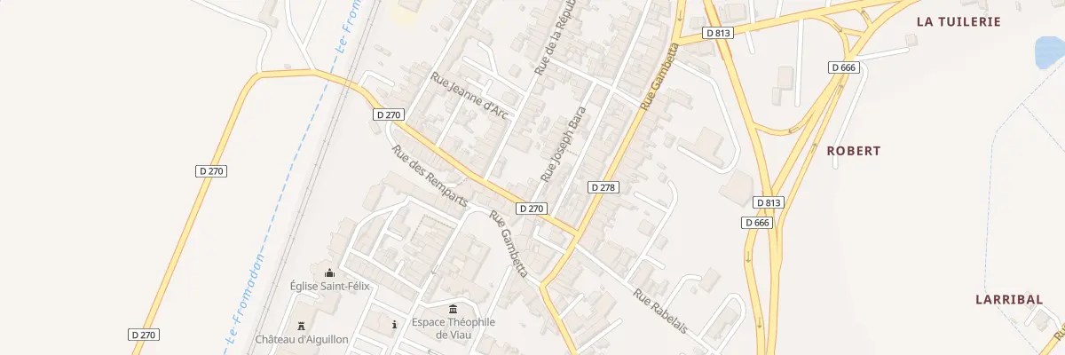 Plan du 11 Rue Roger Latournerie à Aiguillon