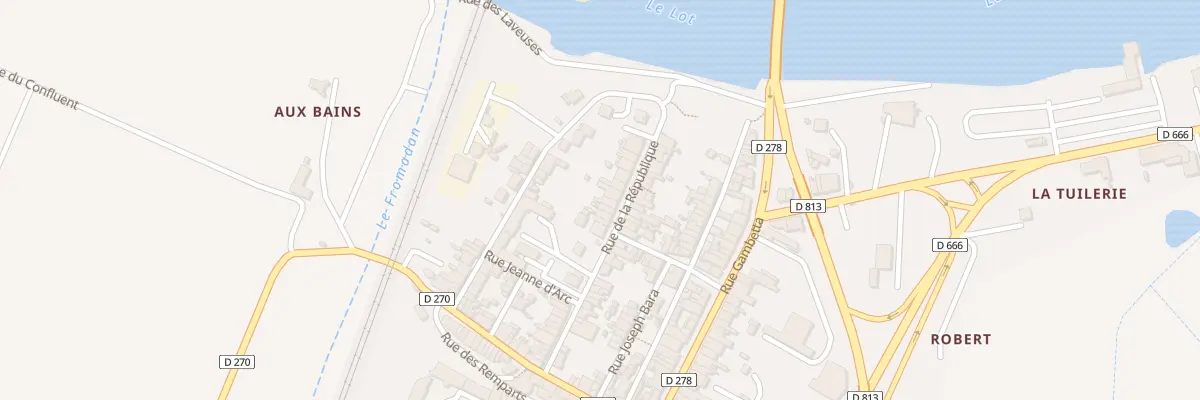 Plan du 14 Rue de la République à Aiguillon
