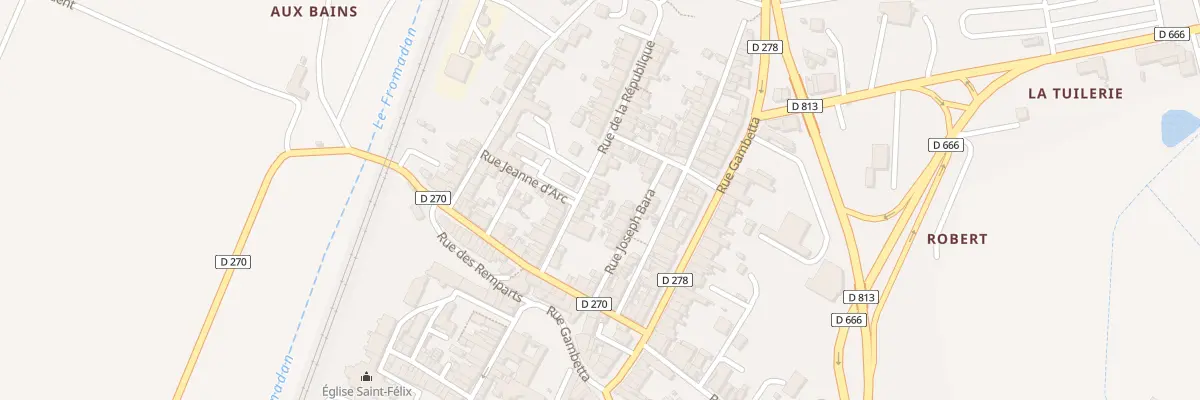 Plan du 35 Rue de la République à Aiguillon