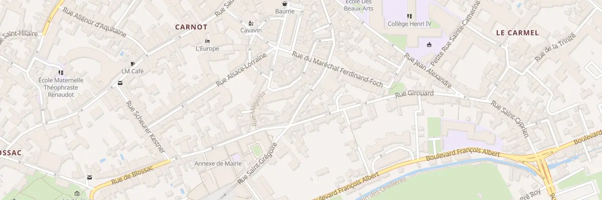 Plan du 34 Rue Rabelais à Poitiers