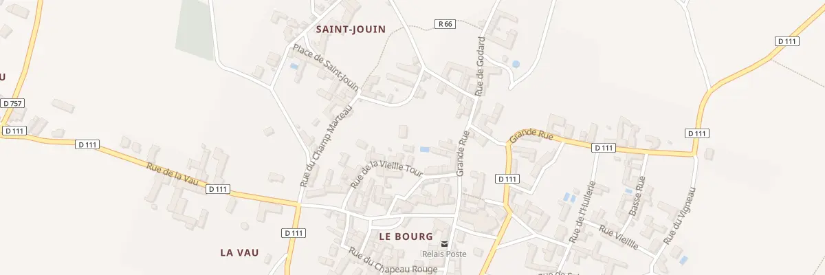 Plan du 5 Rue Grande Rue à Faye-la-Vineuse