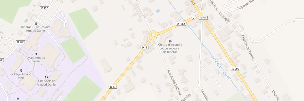 Plan du 40 Rue des Mobiles de Coulmiers à Ribérac