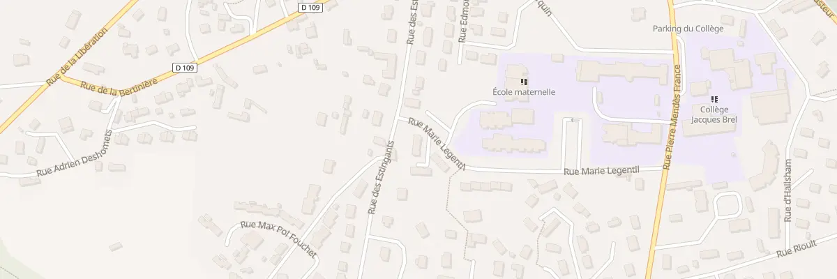 Plan du 287 Rue Marie Legentil à Beuzeville