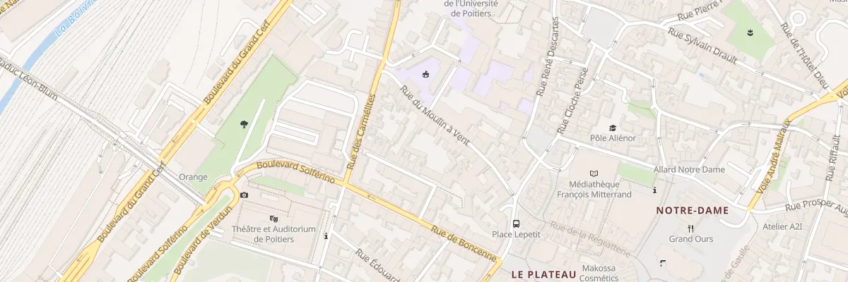 Plan du 14 Rue du Moulin à Vent à Poitiers