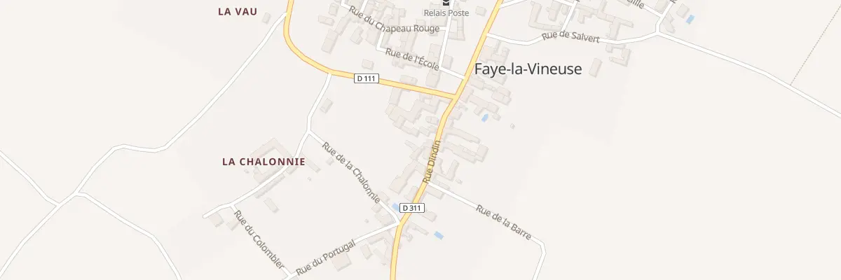 Plan du 8 Rue Dindin à Faye-la-Vineuse