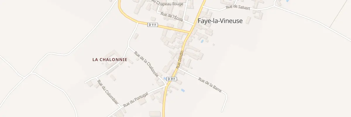 Plan du 10 Rue Dindin à Faye-la-Vineuse
