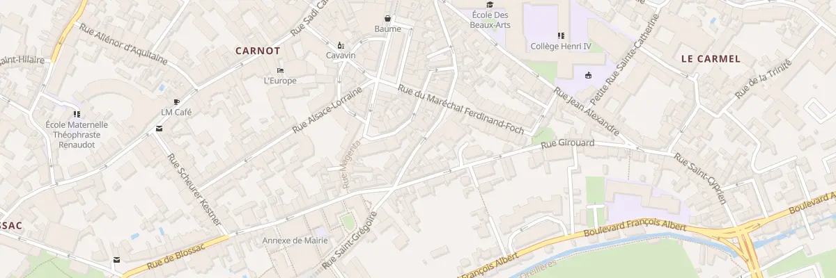 Plan du 30 Rue Rabelais à Poitiers