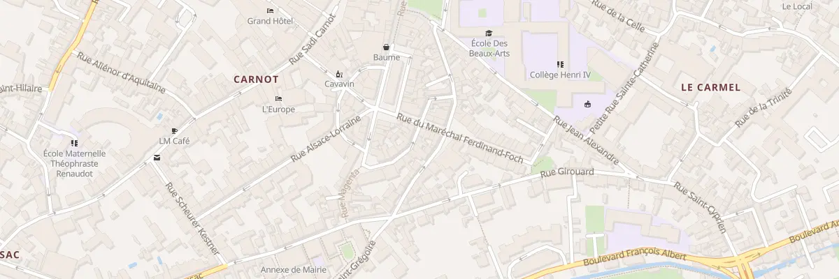 Plan du 31 Rue du Maréchal Foch à Poitiers