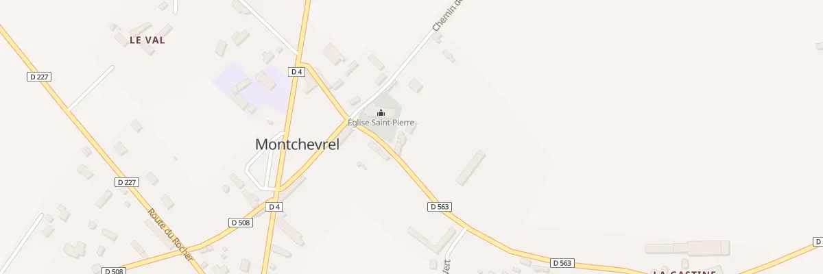 Plan du 68 Le Bourg à Montchevrel