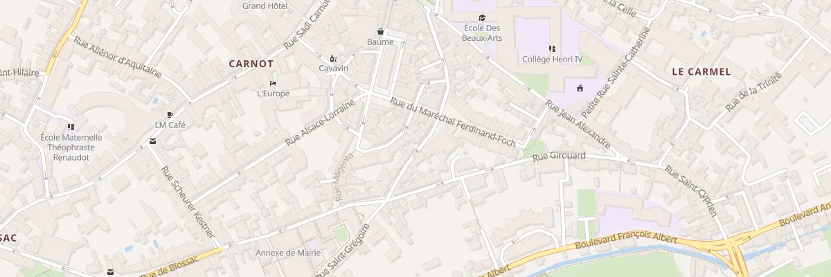 Plan du 7 Rue des Arenes romaines à Poitiers