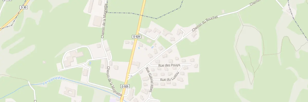 Plan du 7 Che du Bouchet à Guchen