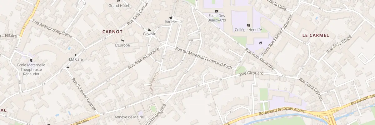Plan du 28 Rue Rabelais à Poitiers