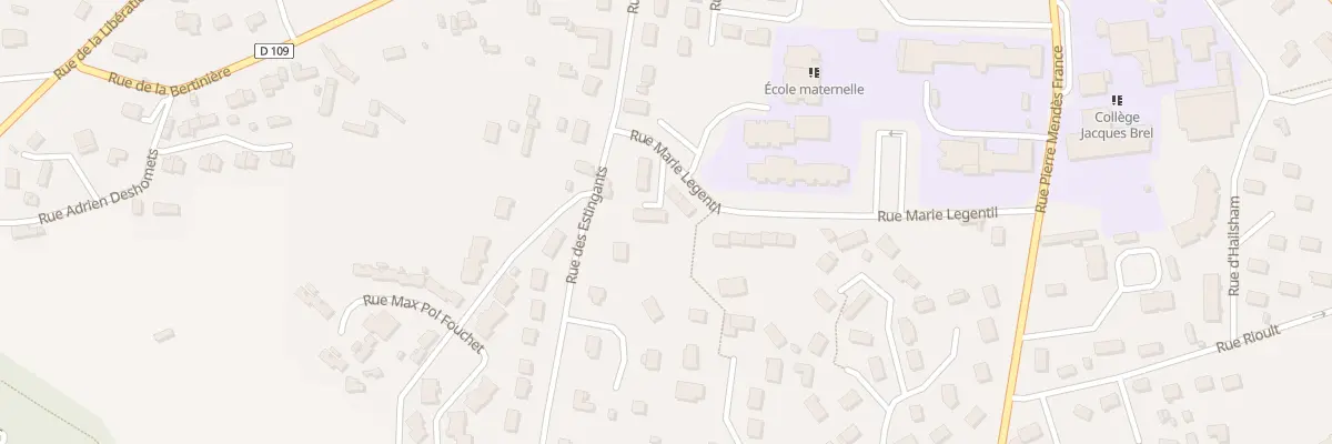 Plan du 277 Rue Marie Legentil à Beuzeville