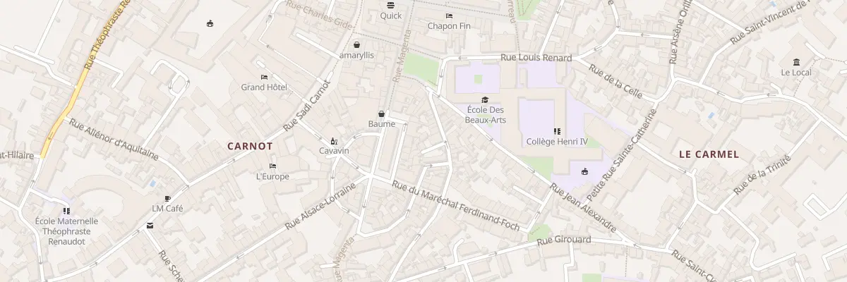 Plan du 16B Rue Rabelais à Poitiers
