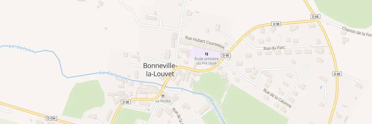 Plan du 9 Rue du Pré Doré à Bonneville-la-Louvet