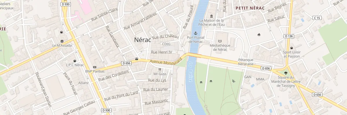 Plan du 3 Rue Henri IV à Nérac