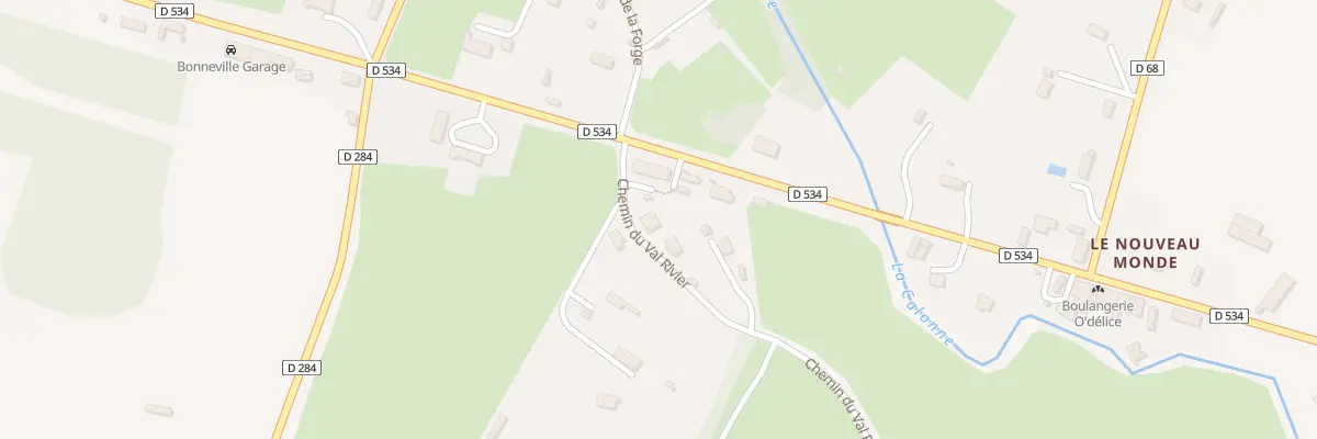 Plan du 15 Rue de la Forge à Bonneville-la-Louvet