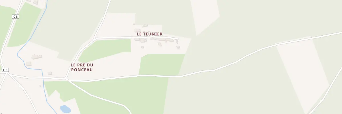 Plan du 5171 Le Teunier à Lavernat