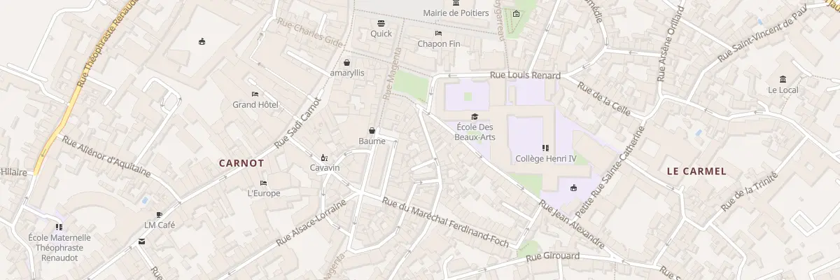 Plan du 10 Rue Rabelais à Poitiers