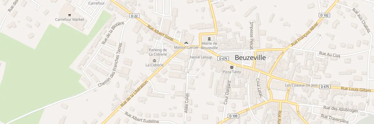 Plan du 36 All Colas à Beuzeville