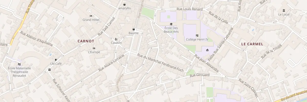 Plan du 20 Rue Rabelais à Poitiers