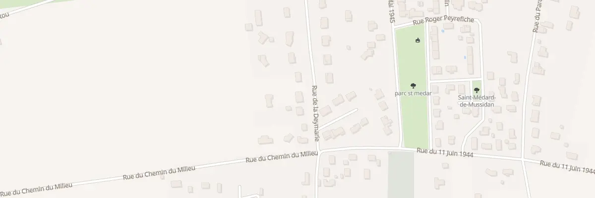 Plan du 22B Rue de la Deymarie à Saint-Médard-de-Mussidan