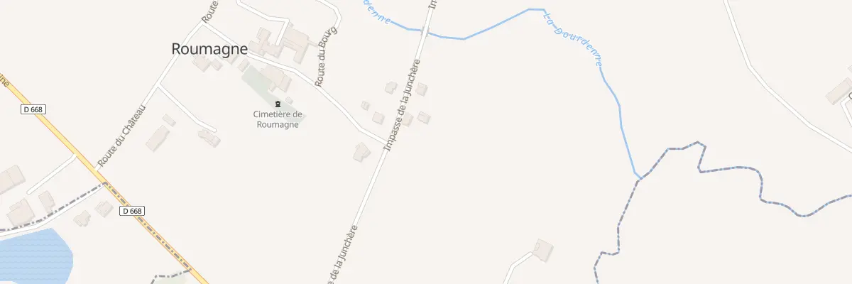 Plan du 308 Imp de la Junchère à Roumagne