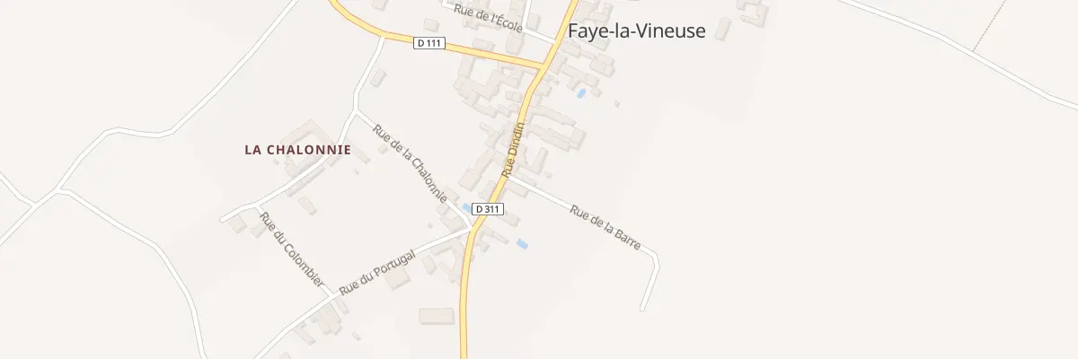 Plan du 11 Rue Dindin à Faye-la-Vineuse