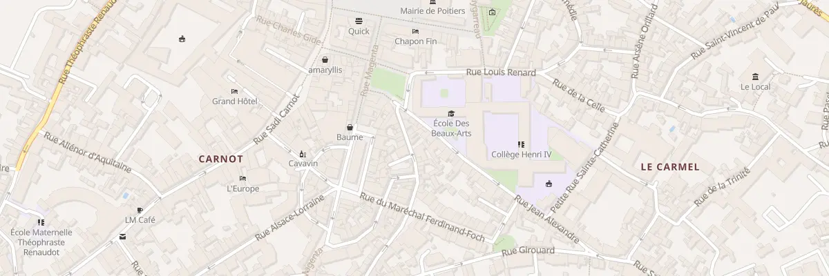 Plan du 9 Rue Rabelais à Poitiers
