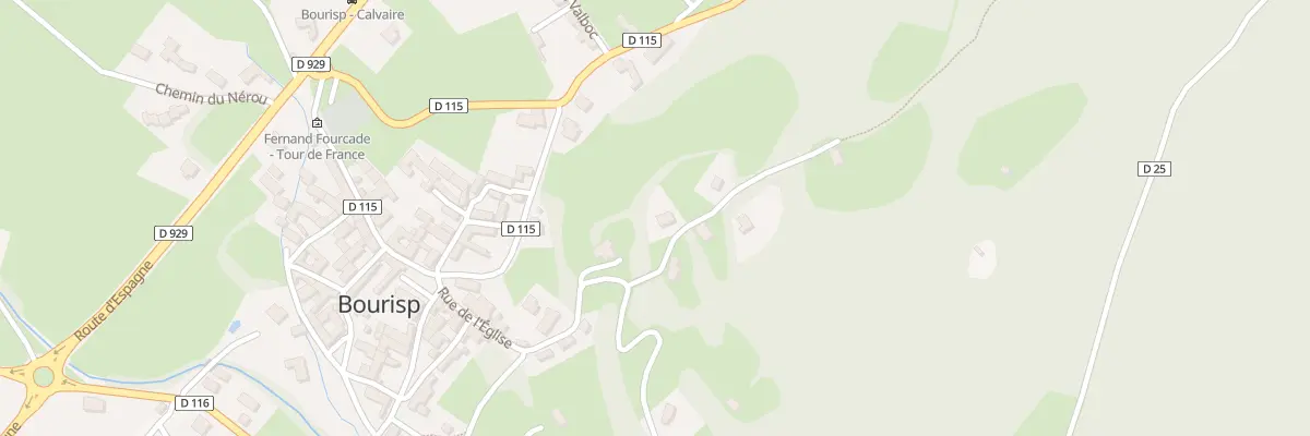 Plan du 5028 Peres et Traverses à Bourisp