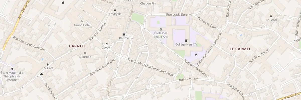 Plan du 17B Rue Rabelais à Poitiers