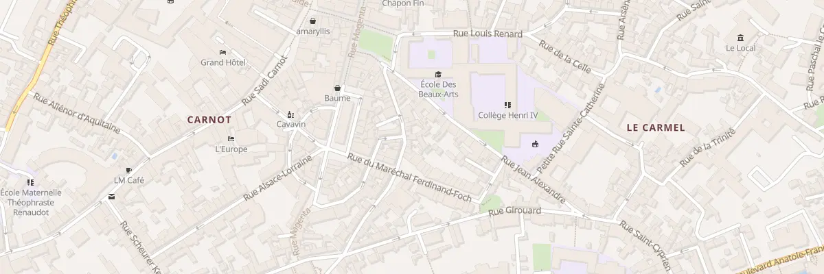 Plan du 19 Rue Rabelais à Poitiers