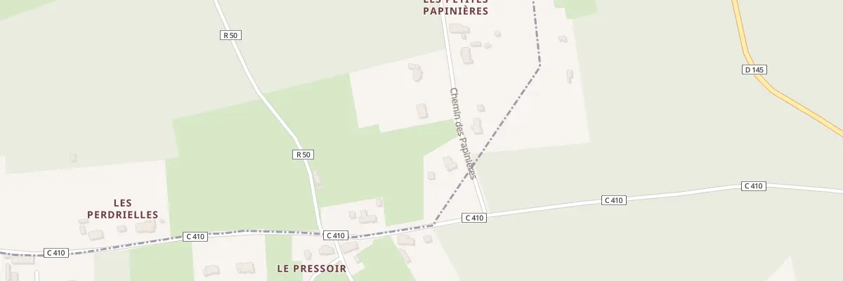Plan du 8B Che des Papinières à Changé